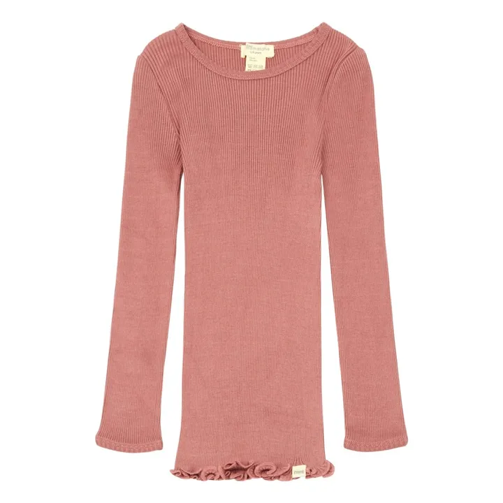 Bergen Silk T-shirt  | Pink- Product image n°0
