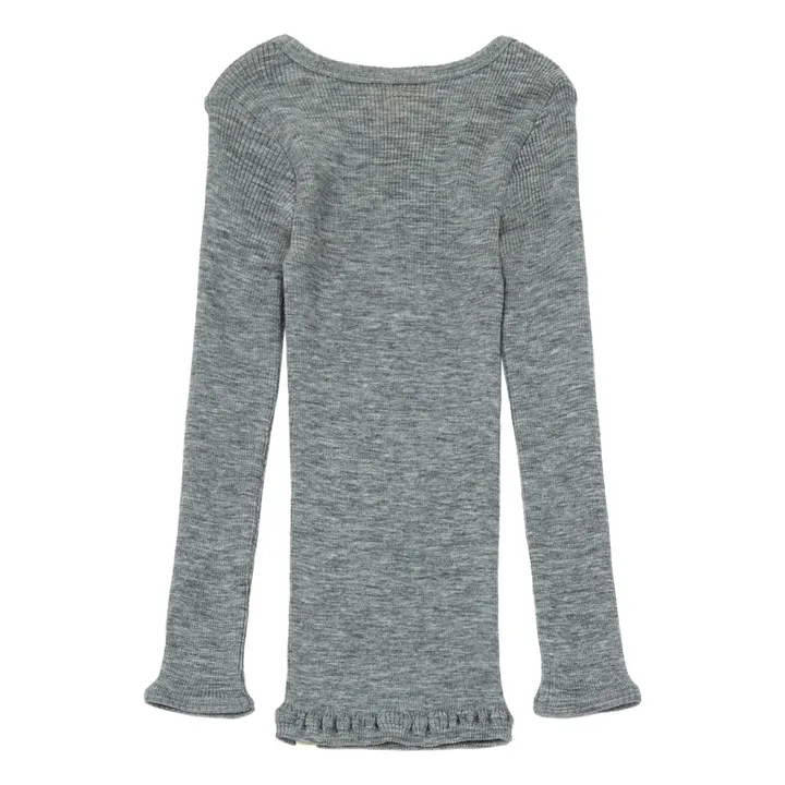 Atlantic Merino Wool T-shirt  | Grey- Product image n°2