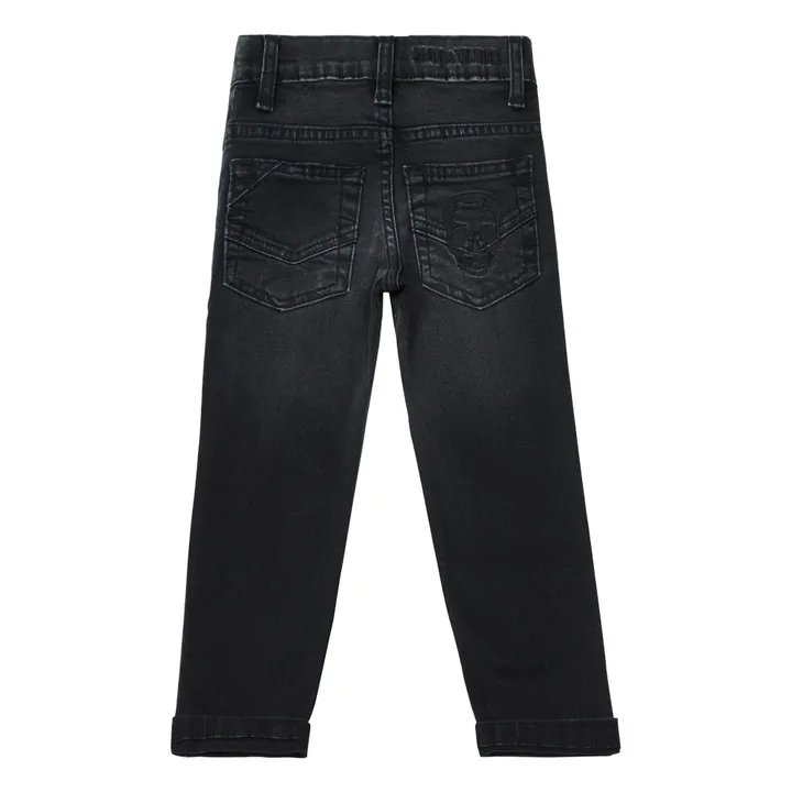 Jeans Slim Bande Sean | Denim grigio scuro- Immagine del prodotto n°1