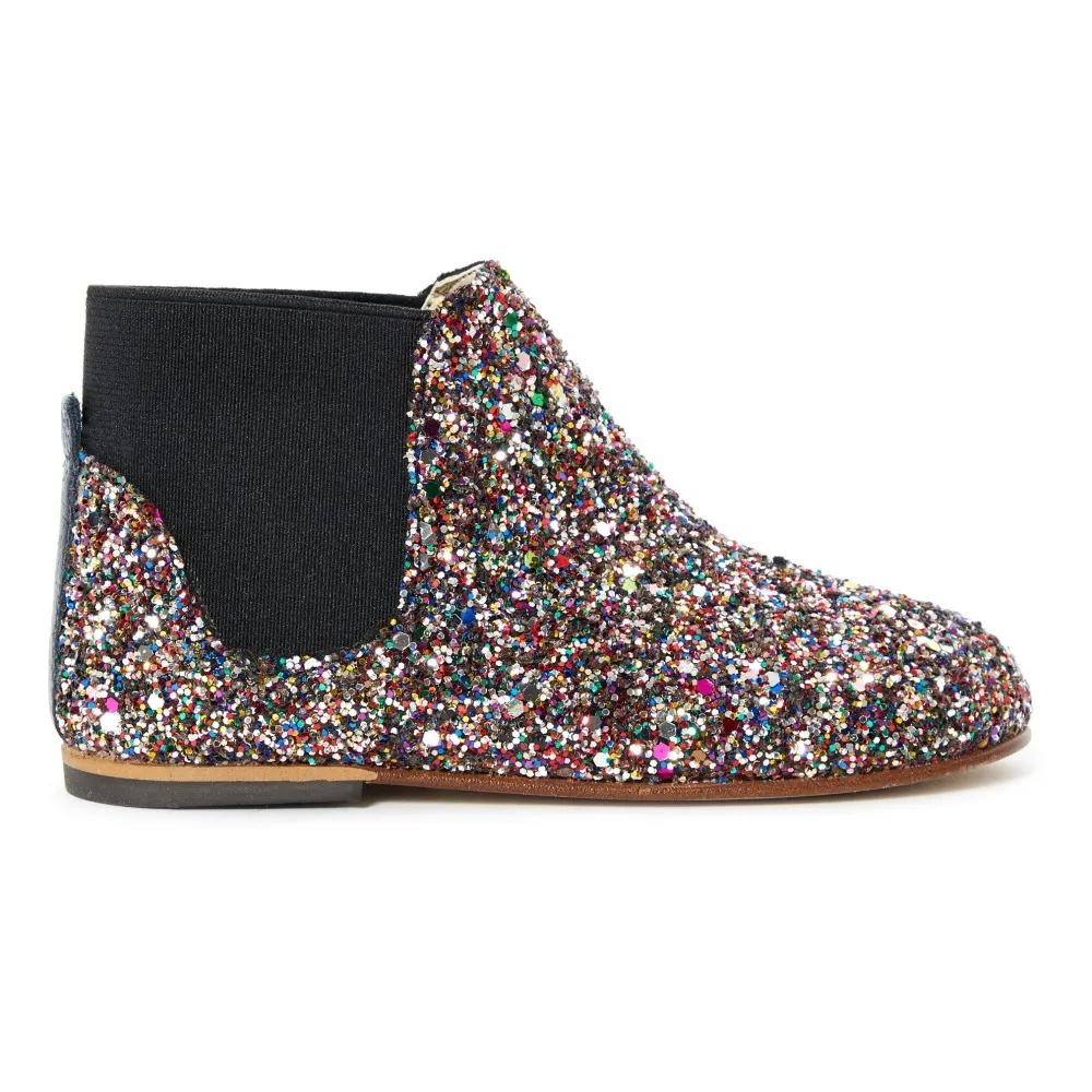 Babywalker Multicoloured Glitter Chelsea Boots
