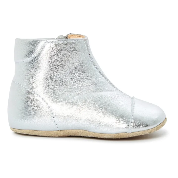 Zipped Slippers  | Silver- Product image n°0