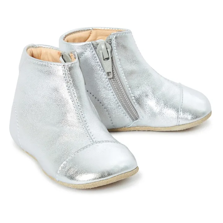 Zipped Slippers  | Silver- Product image n°1