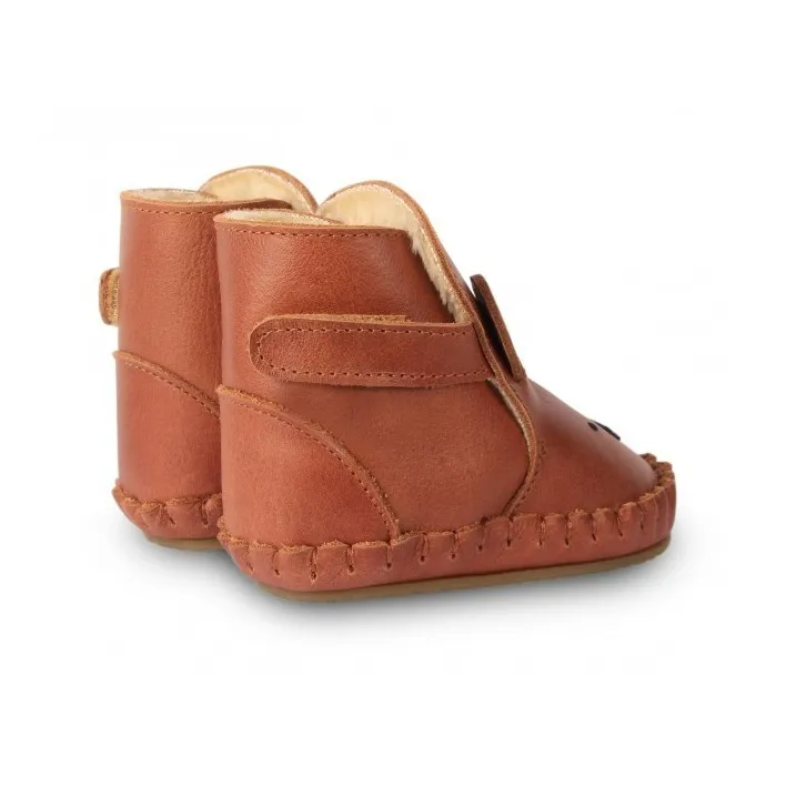 Chaussons Fourrés Ours Kapi | Cognac- Image produit n°5