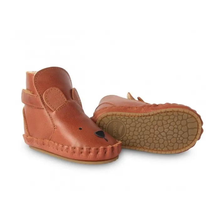 Chaussons Fourrés Ours Kapi | Cognac- Image produit n°4