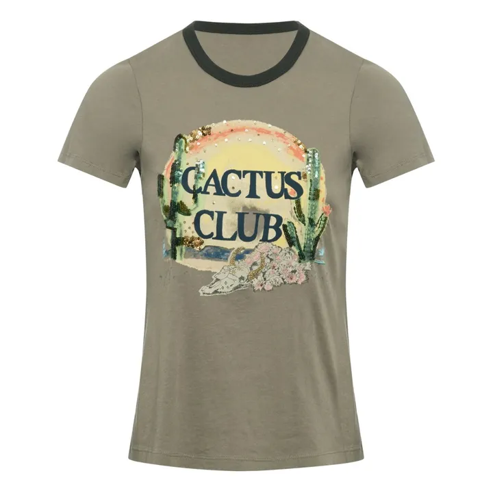 Camiseta Algodón Biológico Tuyo Cactus | Gris- Imagen del producto n°0