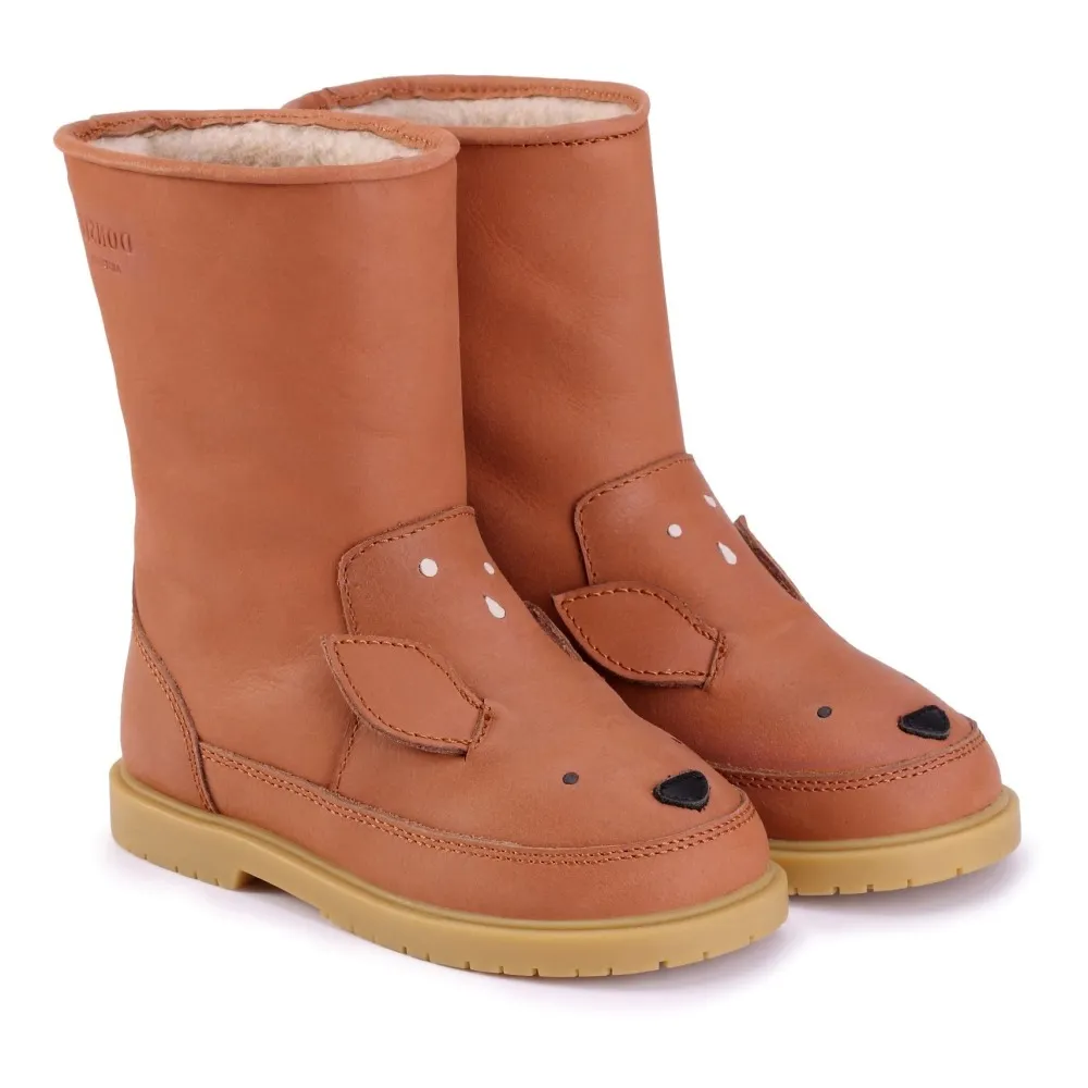 Donsje Brown Wadudu Fur Lined Boots