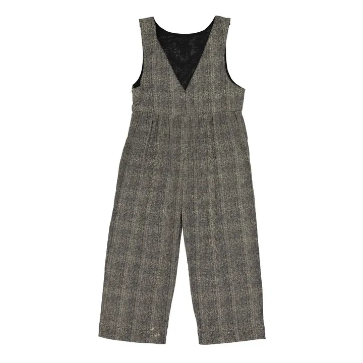Franz Houndstooth Jumpsuit  | Grey- Product image n°1