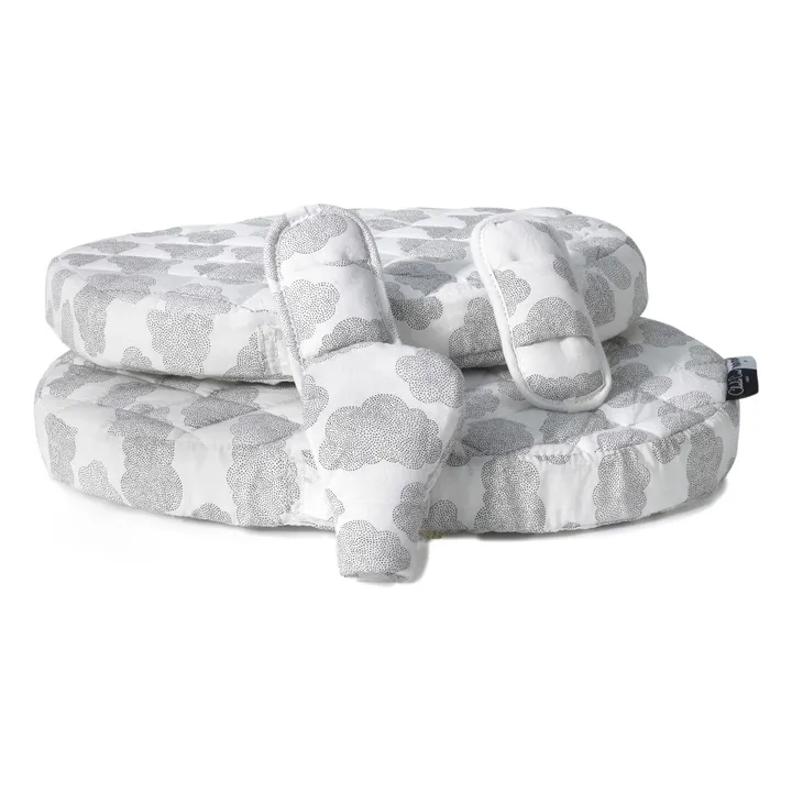 Cuscino, modello: Tibu, in cotone biologico | Bianco- Immagine del prodotto n°4
