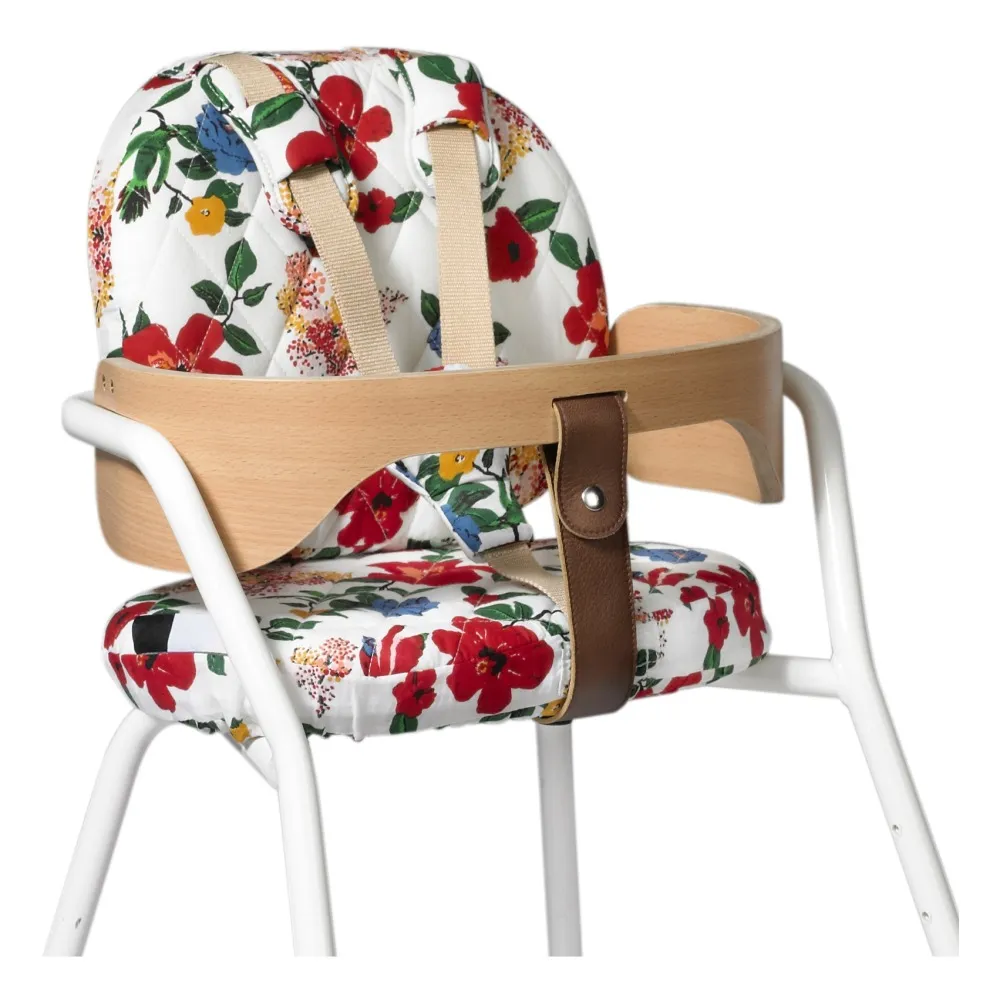 Charlie Crane Multicoloured Tibu Chair Cushion - Hibiscus By Le Petit Lucas Du Tertre
