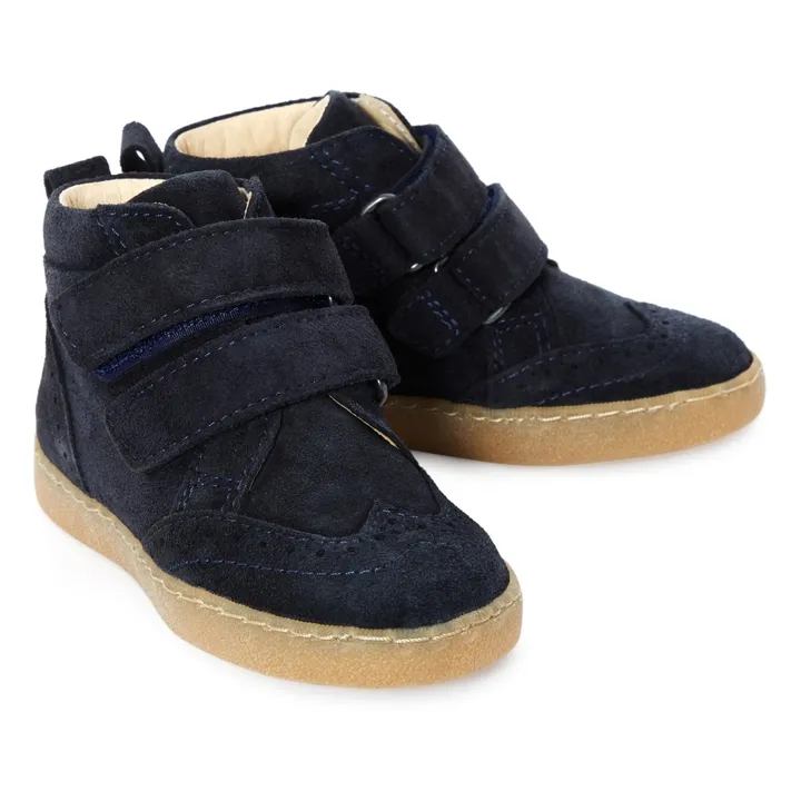Suede Sneakers - Two Con Me Collection | Navy blue- Product image n°1
