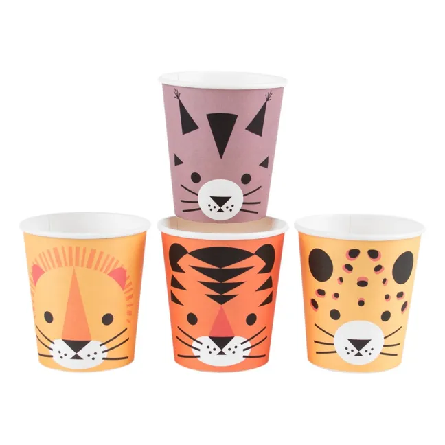 Big Cats Cups - Lot of 8