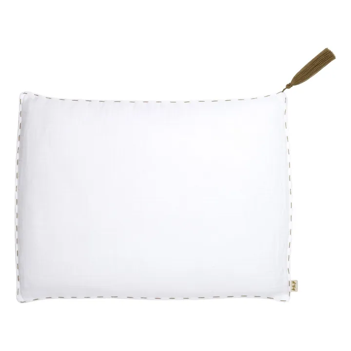 Organic Cotton Cushion | White S001- Product image n°0