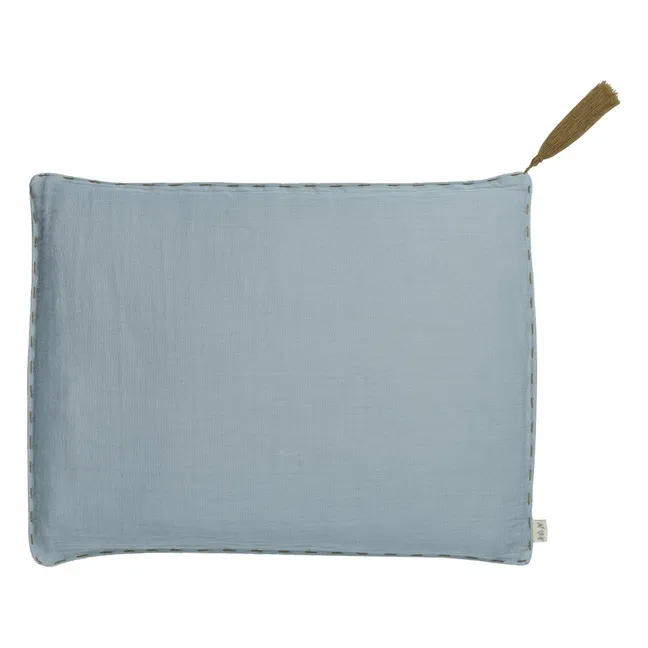 Cuscino Rettangolare in cotone Bio  | Sweet Blue S046