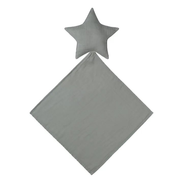 Organic Cotton Star Comforter  | Silver Grey S019- Product image n°0