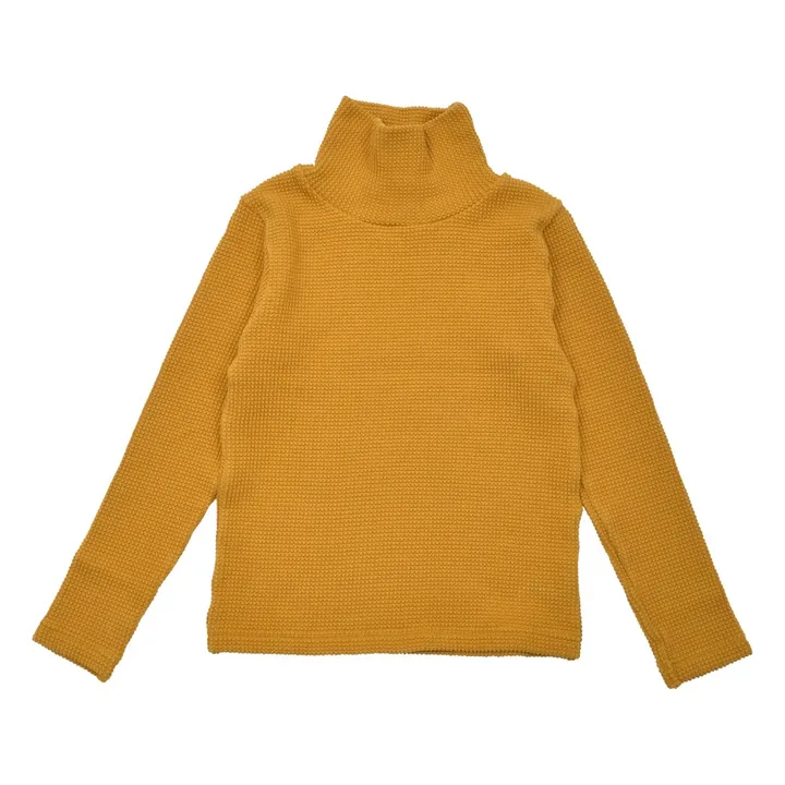 Suéter Nido de Abejas | Amarillo Mostaza- Imagen del producto n°0