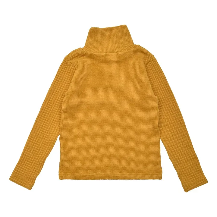Suéter Nido de Abejas | Amarillo Mostaza- Imagen del producto n°1