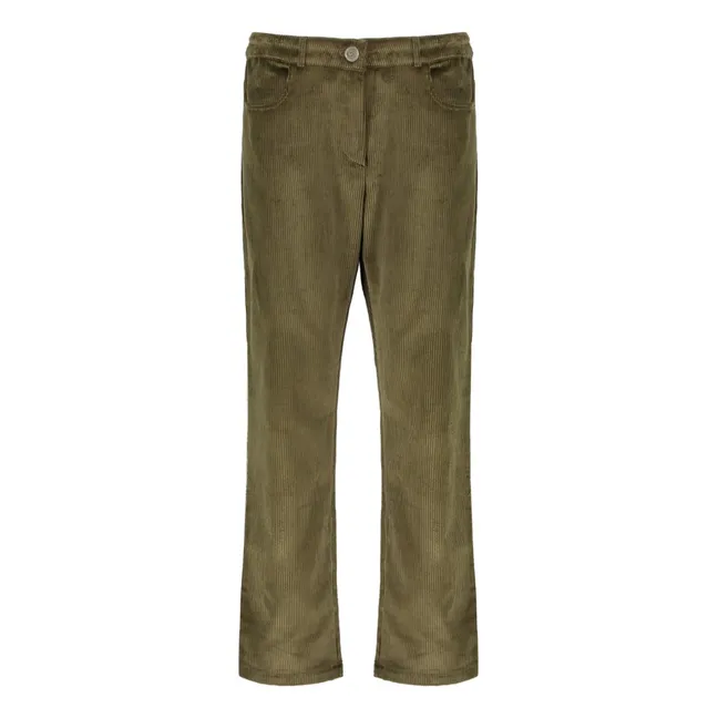 Pantaloni Velluto Joey  | Verde militare