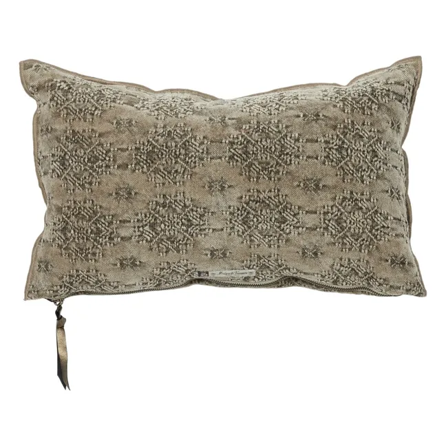 Coussin vice versa Jacquard Kilim | Ecorce