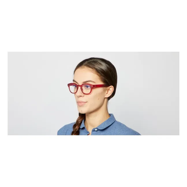 #C Screen Glasses - Adult Collection | Red