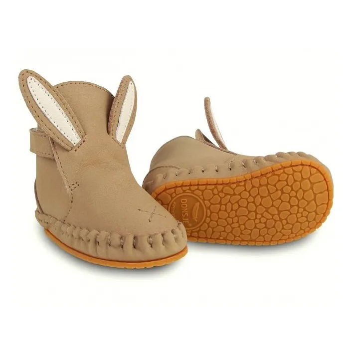 Chaussons Fourrés Lapin Kapi | Gris taupe- Image produit n°4