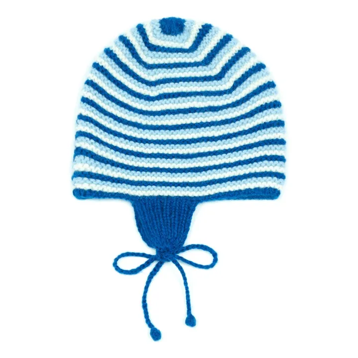 Gorro peruano de lana tejido a mano | Azul- Imagen del producto n°0