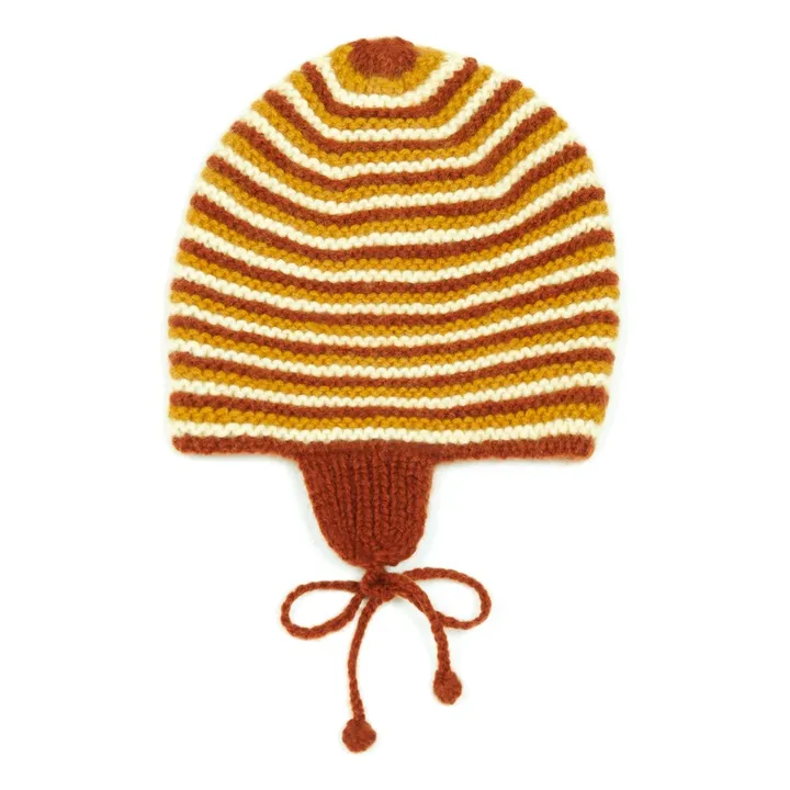 Cappellino Peruviano Lana Tricoté  | Ocra- Immagine del prodotto n°0