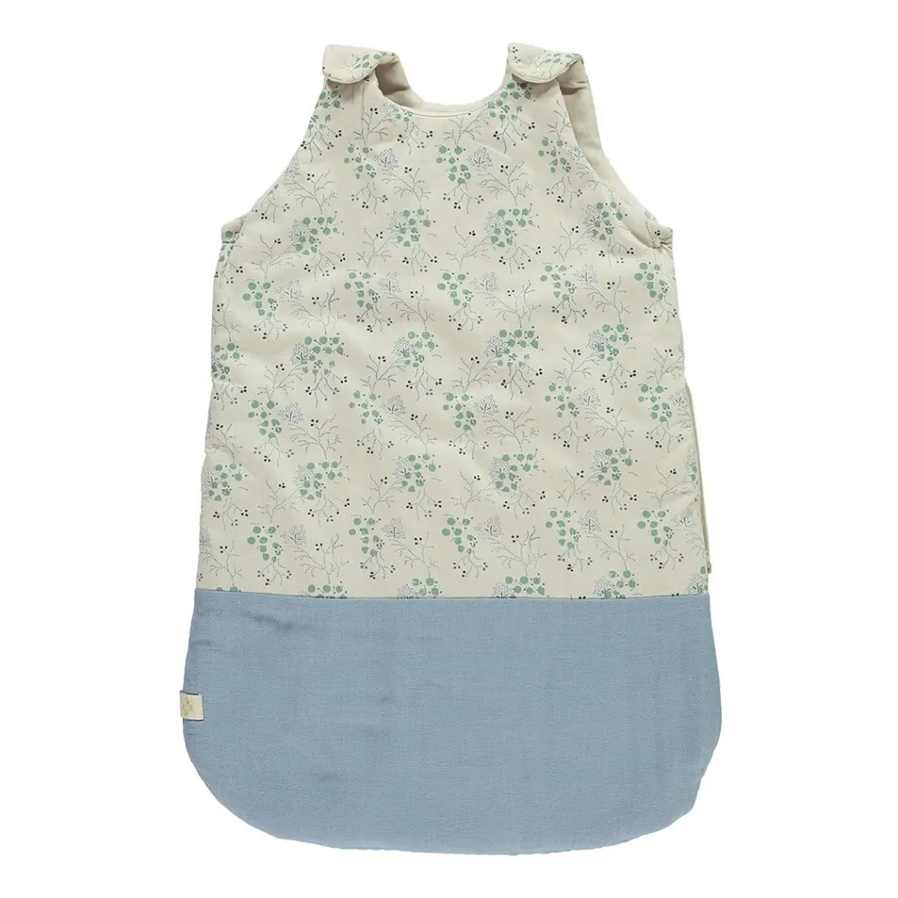 Minako Floral Baby Sleeping Bag  | Blue- Product image n°0