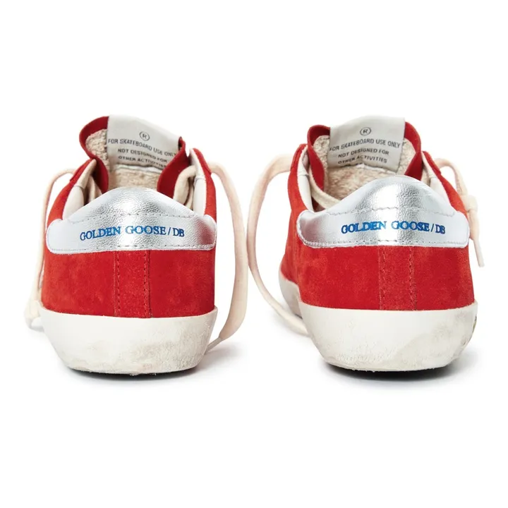 Golden Goose Sneakers Scamosciate Superstar Rosso Smallable