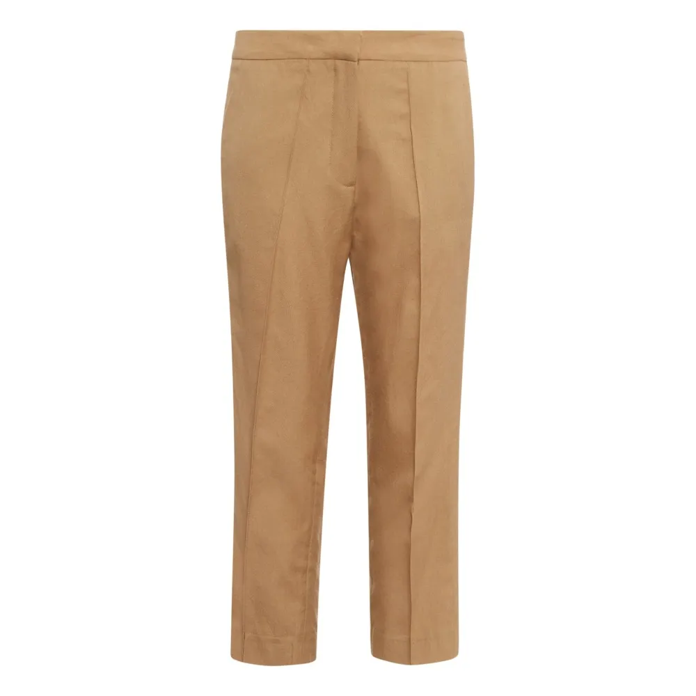 Laurence Bras Beige Paris Woolen Trousers