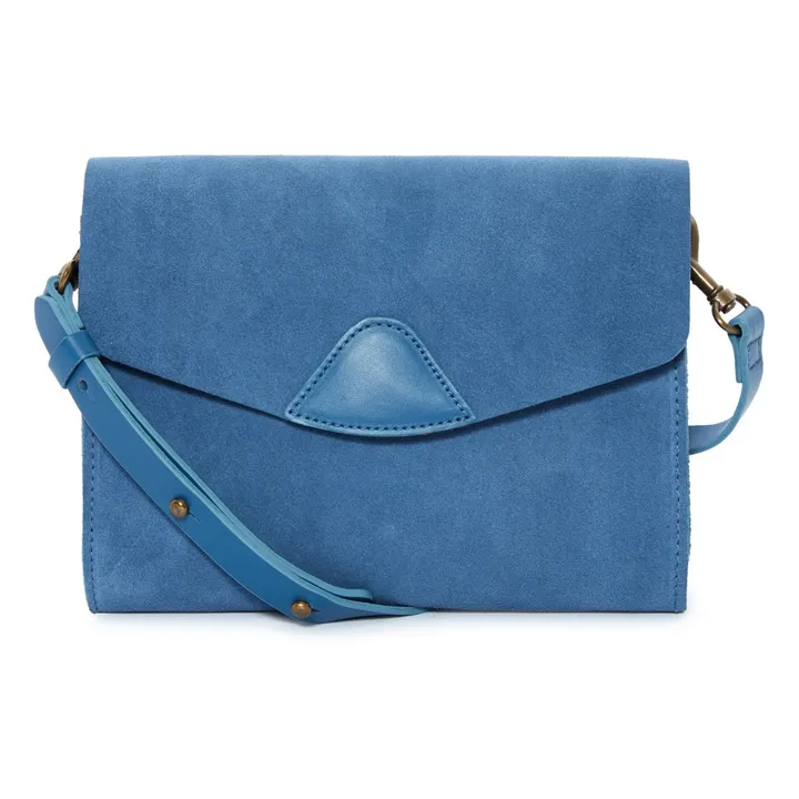 Tasche aus Wildleder Mini Mox  | Blau- Produktbild Nr. 0