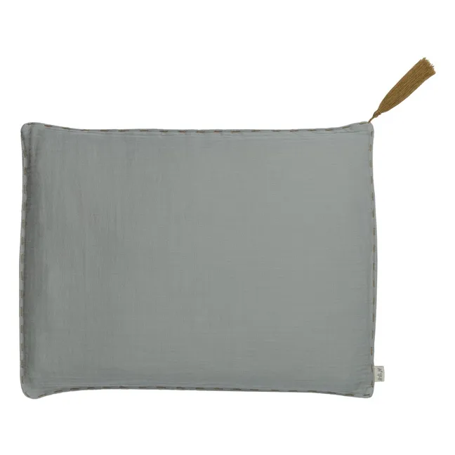 Organic Cotton Cushion | Silver Grey S019