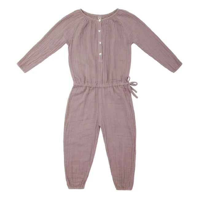 Naia Buttoned Jumpsuit | Dusty Pink S007