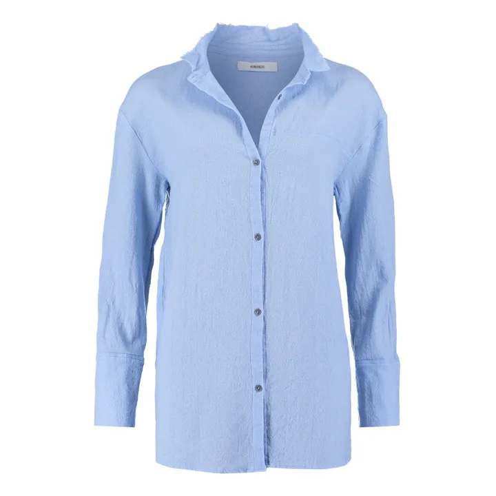 Camicia Lana Vierge Arlo  | Azzurro- Immagine del prodotto n°0