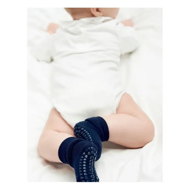 Non-Slip Bamboo Socks | Navy blue- Product image n°1