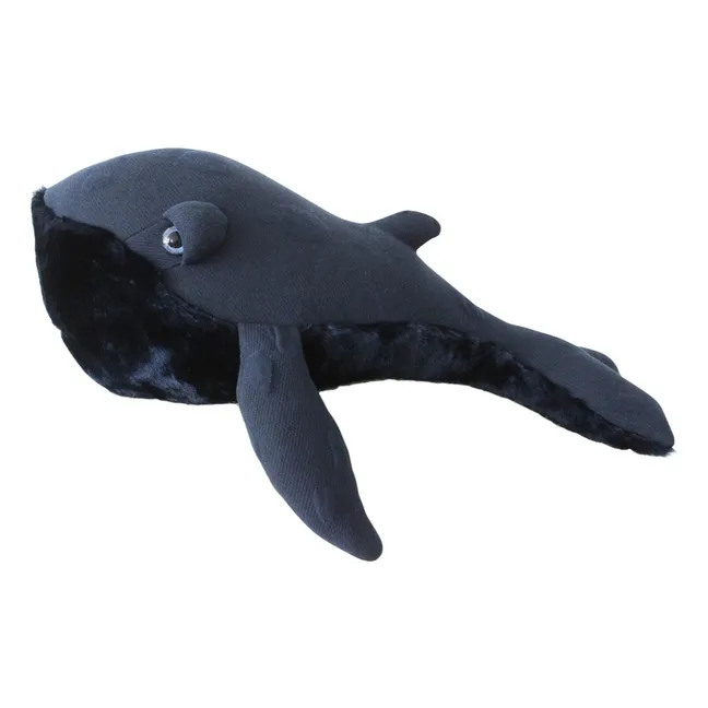 Peluche ballena gigante 60 cm BigStuffed X Smallable | Azul Marino