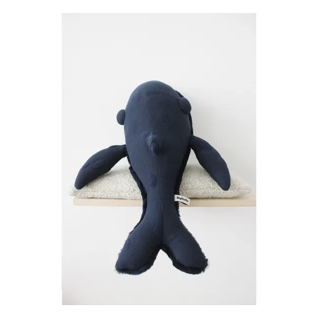Whale Giant Soft Toy 60cm BigStuffed x Smallable | Navy blue
