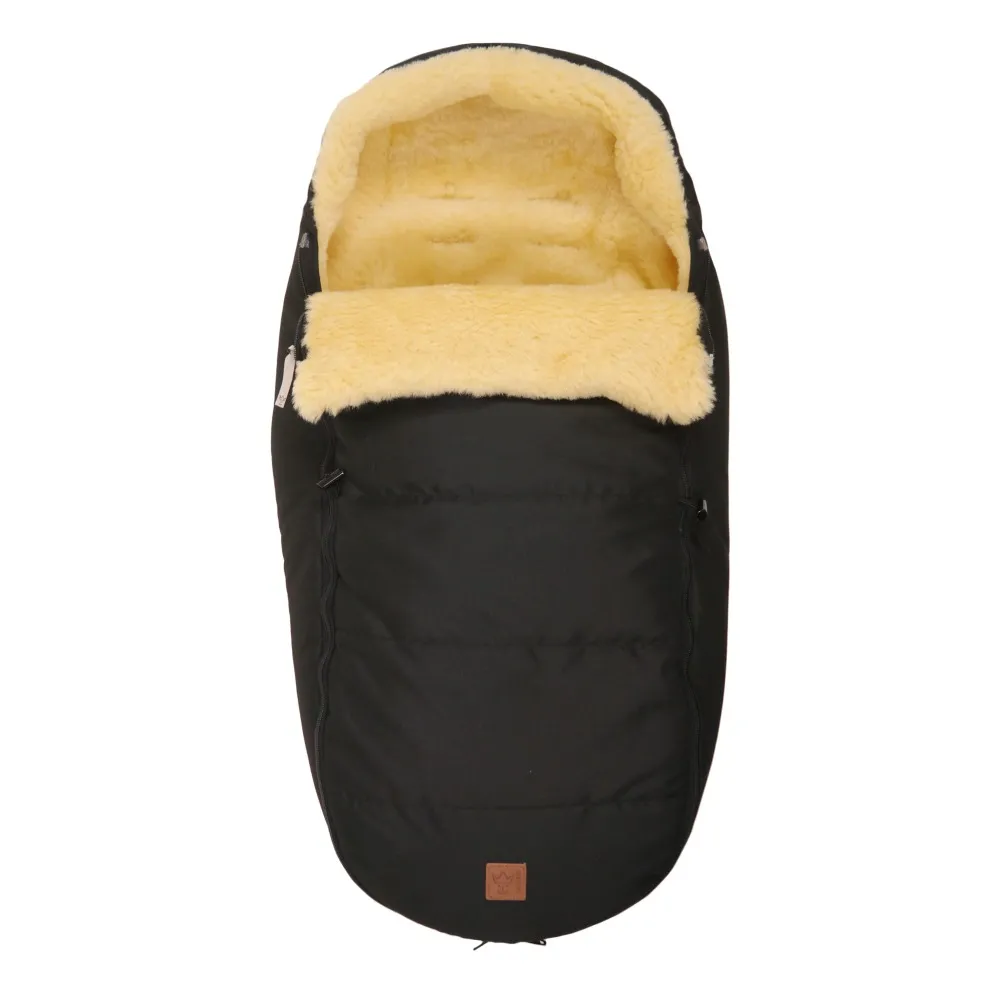 Kaiser Black Premium Sheepskin Footmuff