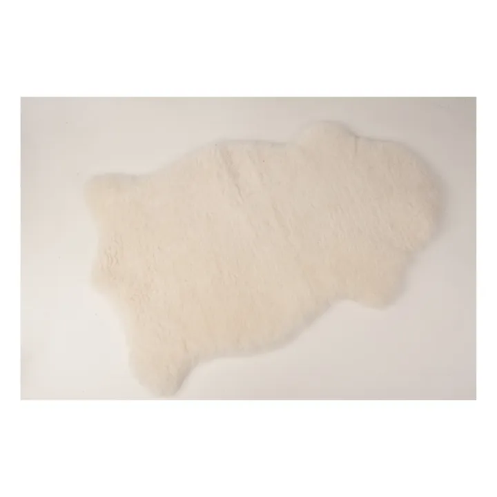 Tapis en peau d'agneau Mimosa 90-100cm | Blanc- Image produit n°1