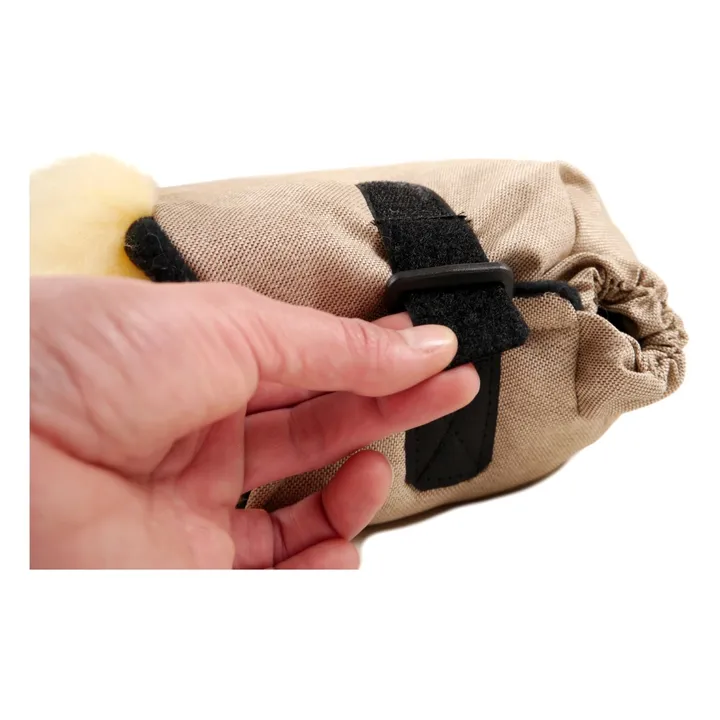 Double Sheepskin Hand Warmer  | Black- Product image n°5