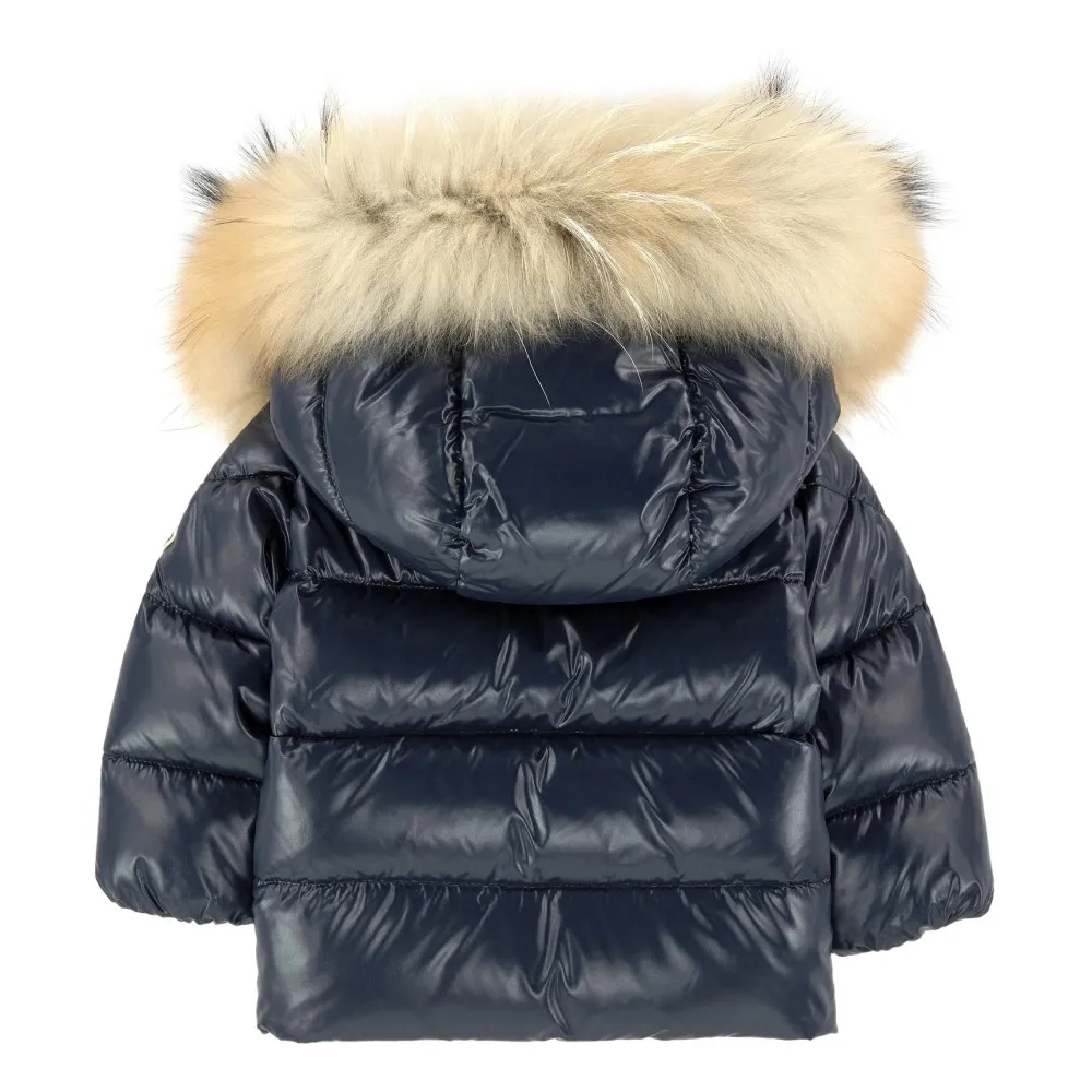 Moncler K2 Fur Down Jacket Navy blue Smallable