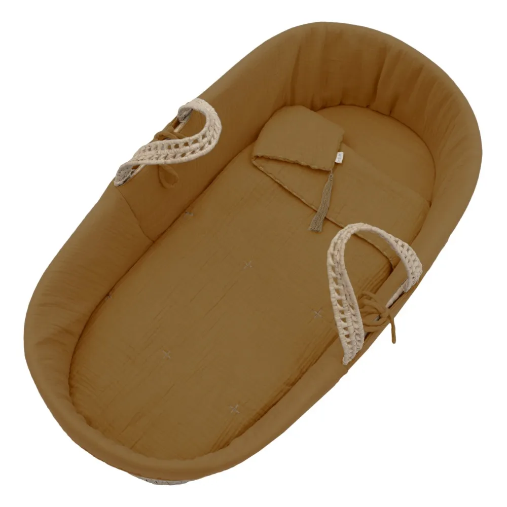 Numero 74 - Parure pour couffin en gaze de coton bio (Numero 74) - Image 1