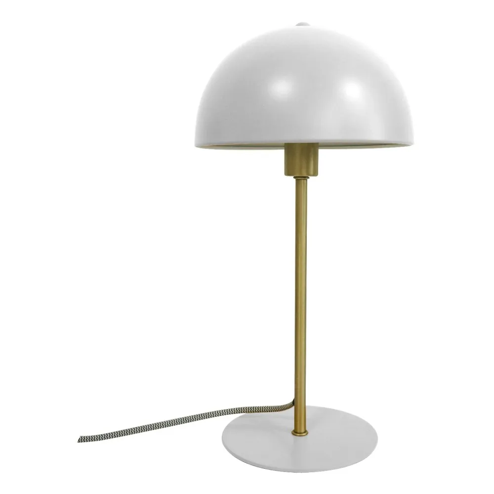 Present Time White Bonnet Metal Table Lamp