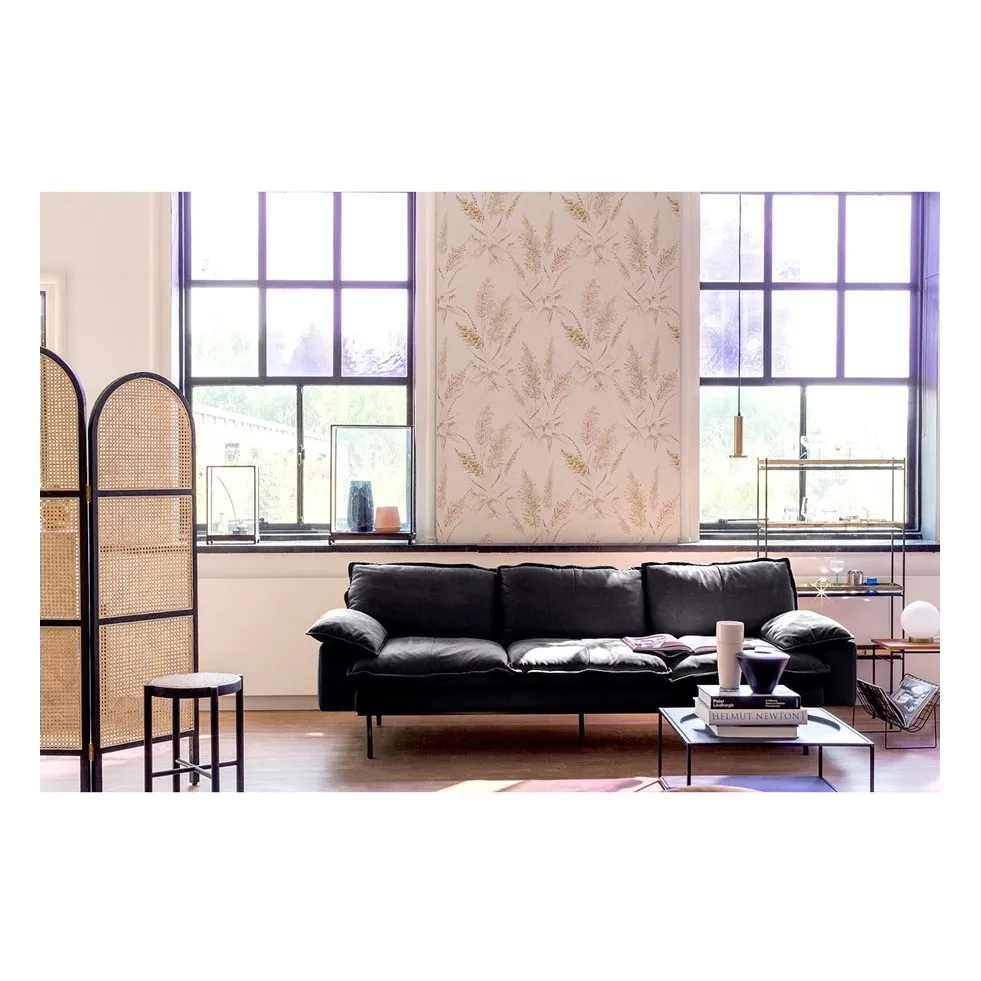 Cane Webbing Room Divider  | Black- Product image n°1