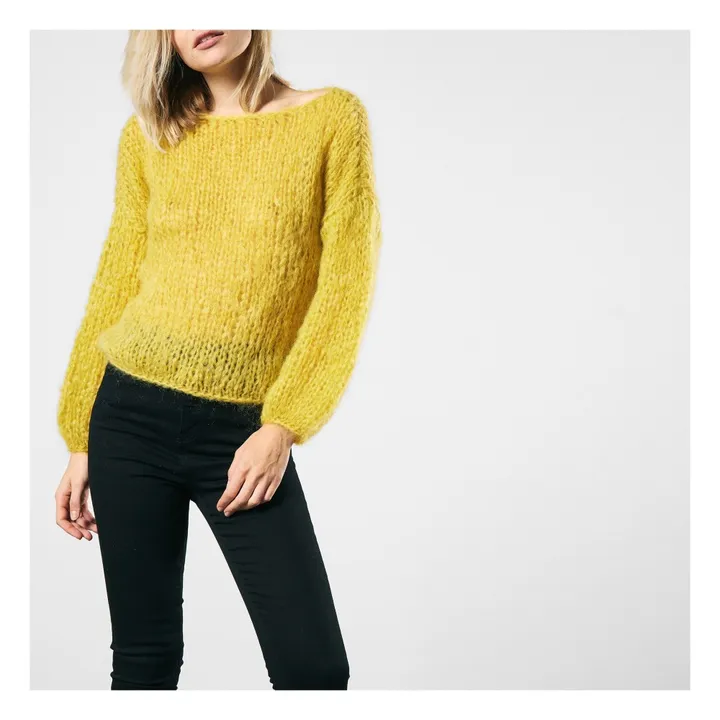 Maiami Mohair Jumper Lemon yellow Smallable