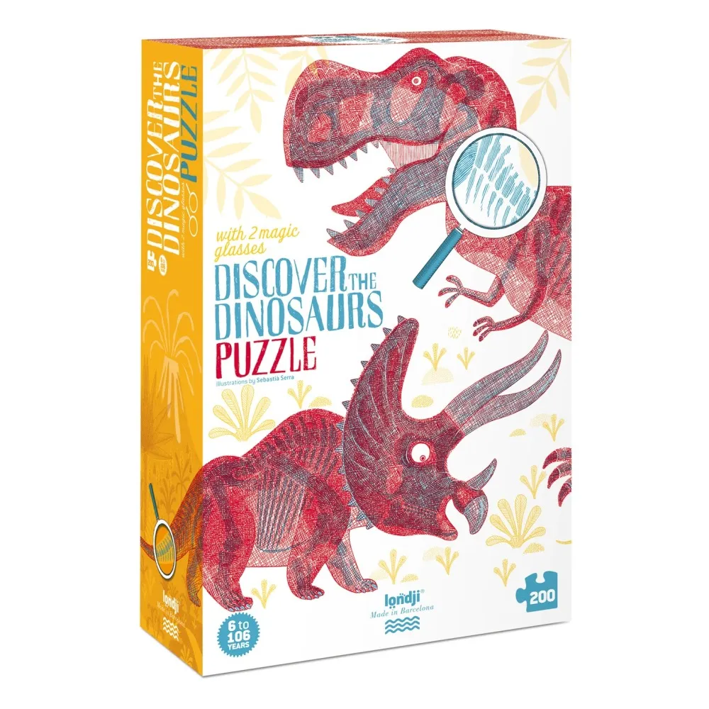 Londji Multicoloured Dinosaurs Puzzle