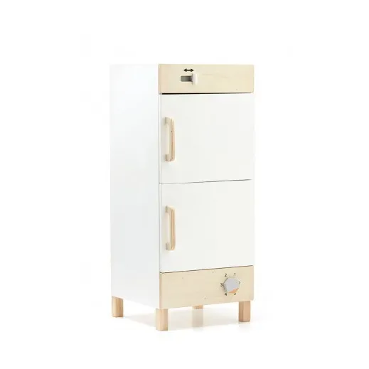 Kühlschrank und Tiefkühlschrank aus Holz- Produktbild Nr. 0