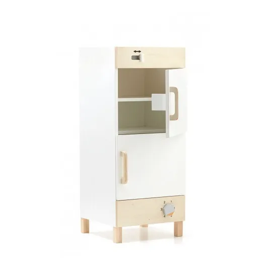 Kühlschrank und Tiefkühlschrank aus Holz- Produktbild Nr. 3