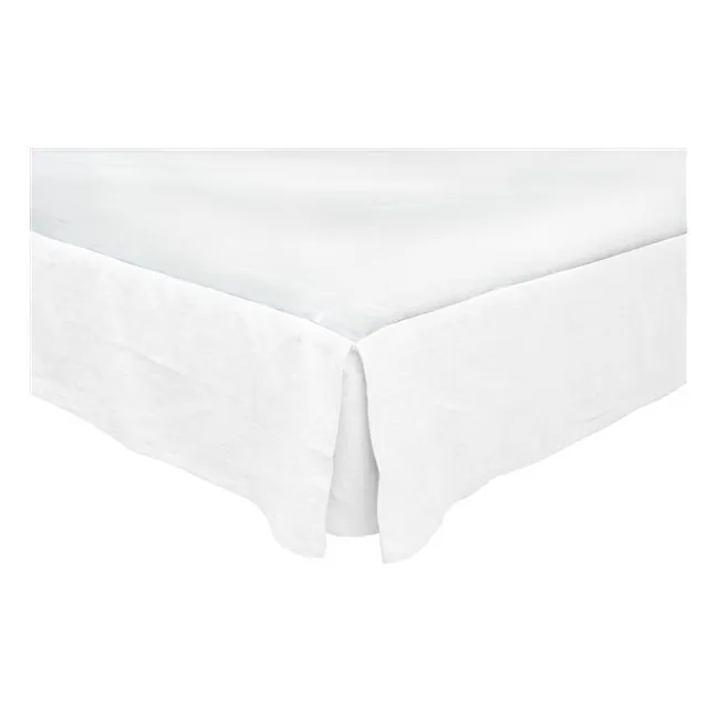 Copri materasso di lino  | Bianco