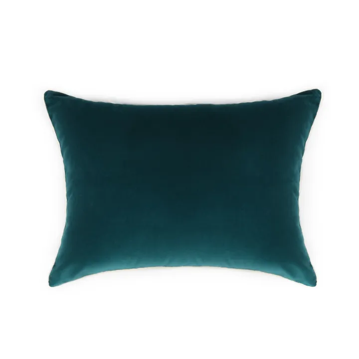 Double Jeu Velvet Cushion  | Sarah Blue- Product image n°1