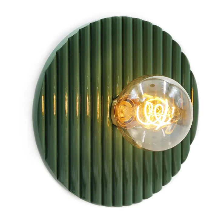 Lampada applique legno laccato Riviera | Verde- Immagine del prodotto n°0